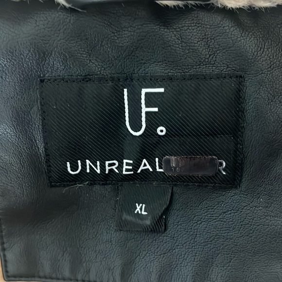 Faux black leather jacket
Seems more like a large. - Picture 4 of 7